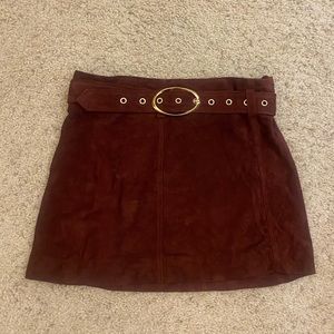 Lovers + Friends Suede Skirt